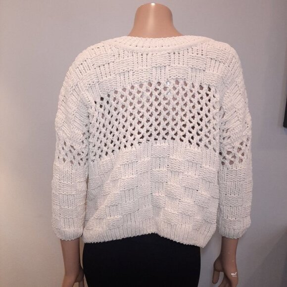 Anthropologie Cream Knit Sweater - Picture 7 of 10